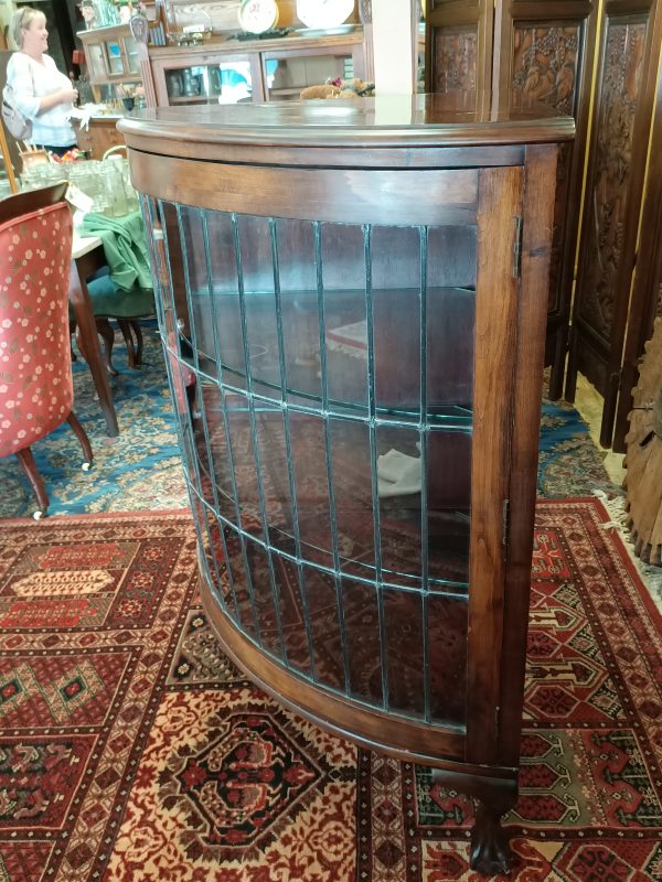 Mahogany leadlight corner cabinet - Image 6