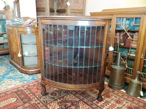 Mahogany leadlight corner cabinet - Image 9