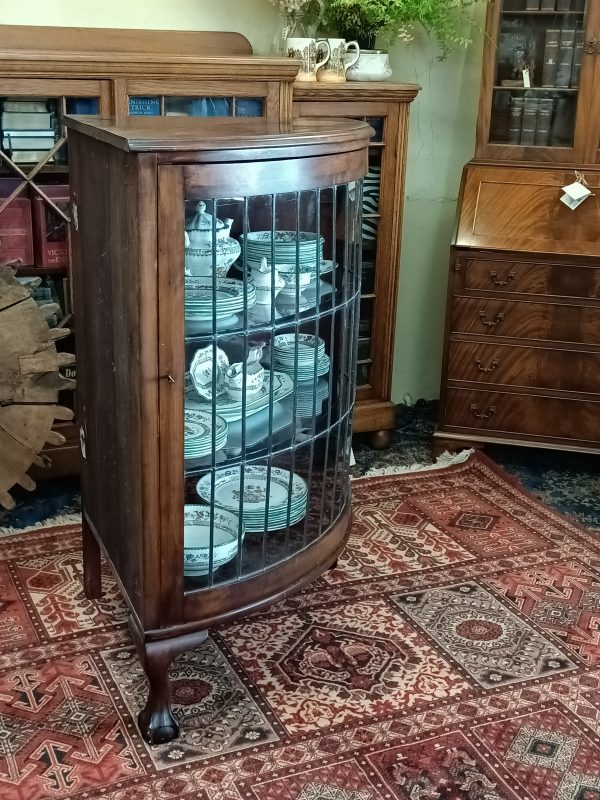 Mahogany leadlight corner cabinet - Image 2