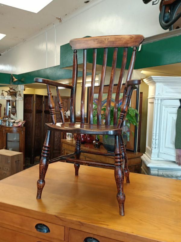 Beech and Elm Windsor Chair - Image 3