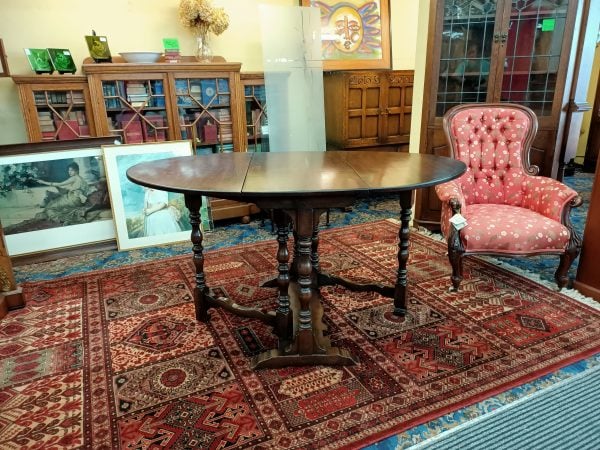 Oak Refectory Gateleg Table - Image 6