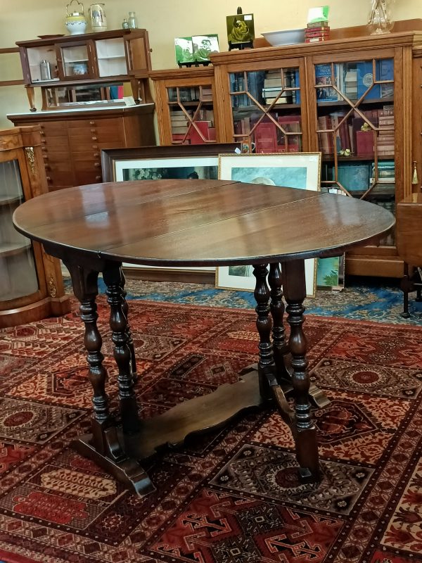 Oak Refectory Gateleg Table - Image 5