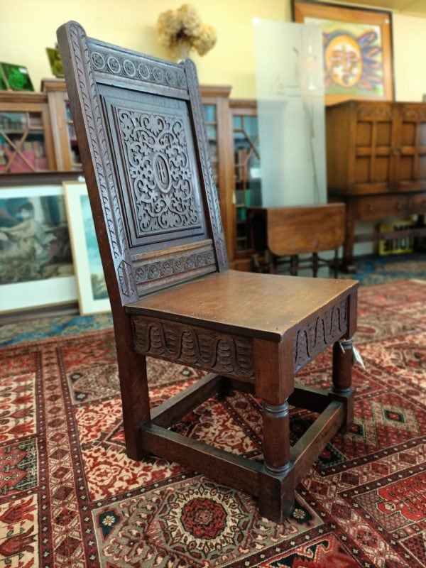 Oak Wainscot Chair - Image 2