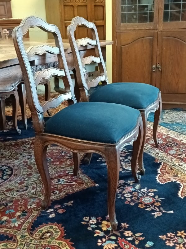 sold sold sold ... Six French oak dining chairs - Image 8