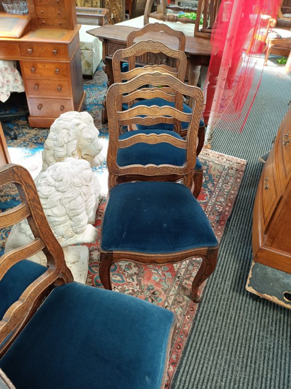 sold sold sold ... Six French oak dining chairs - Image 9