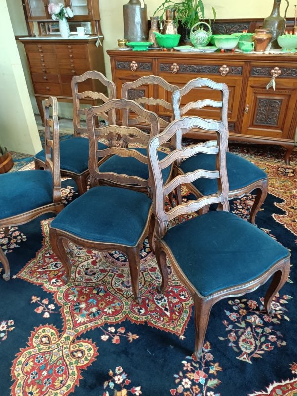 sold sold sold ... Six French oak dining chairs - Image 3