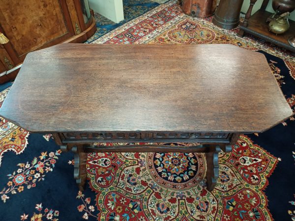 English oak window table ... rustic - Image 11