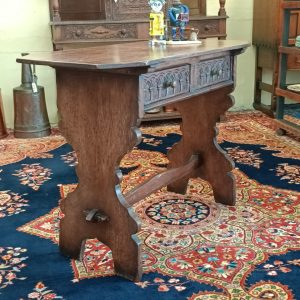 English oak window table ... rustic