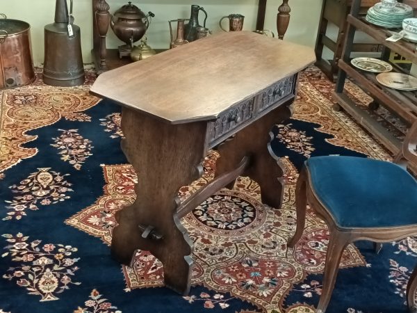 English oak window table ... rustic - Image 5