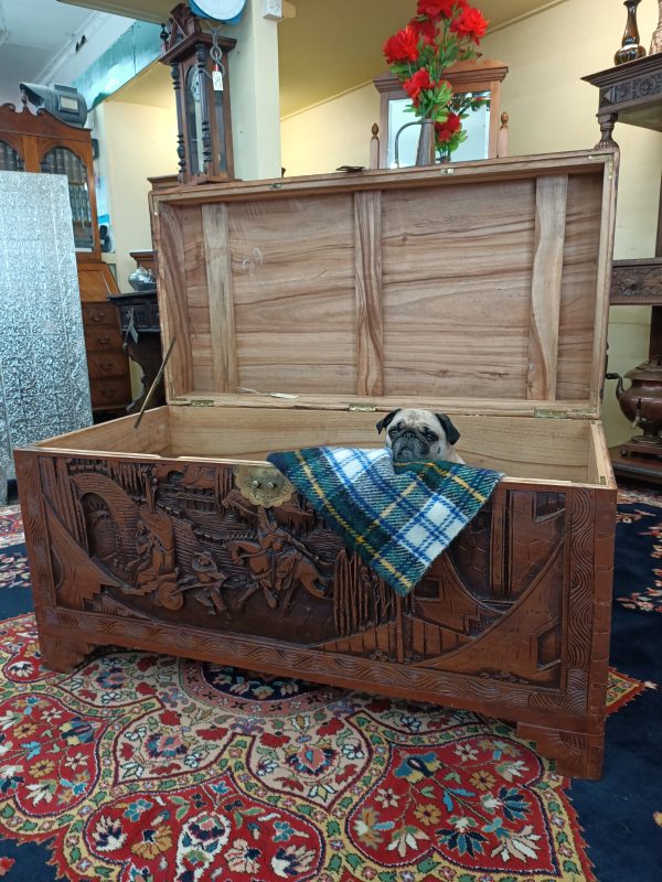Allover Carved camphor Trunk - Image 3