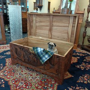 Allover Carved camphor Trunk