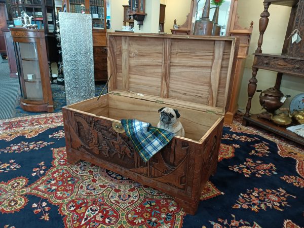 Allover Carved camphor Trunk