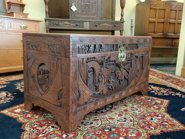 Allover Carved camphor Trunk - Image 6