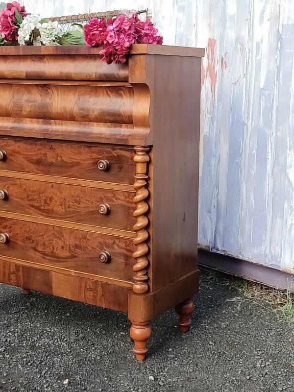 Luscious flame Mahogany Scotch chest - Image 8