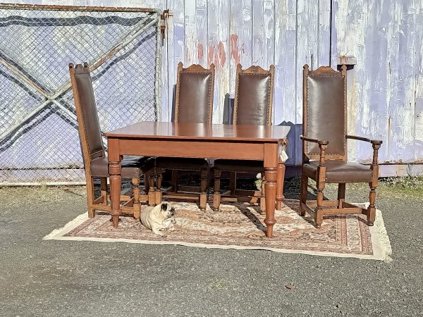 A set of ten oak dining chairs - Image 19