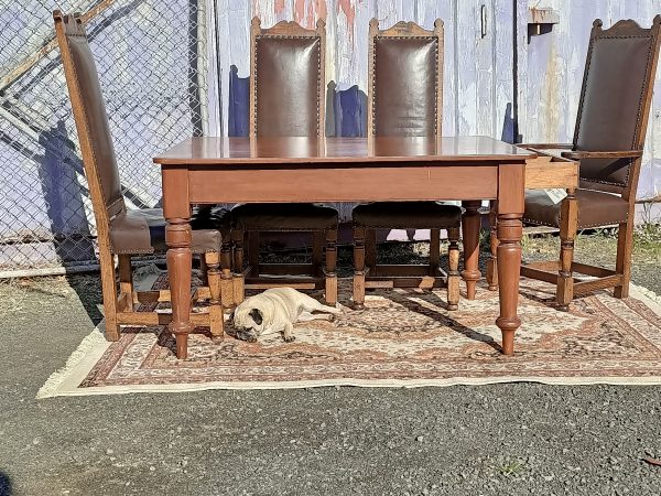 A set of ten oak dining chairs - Image 20