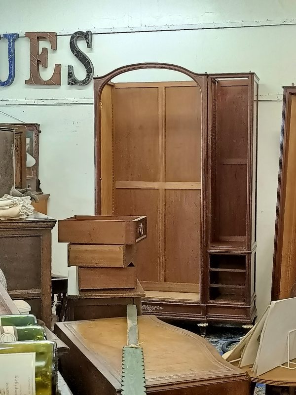 Parisian Mahogany Armoire - Image 18