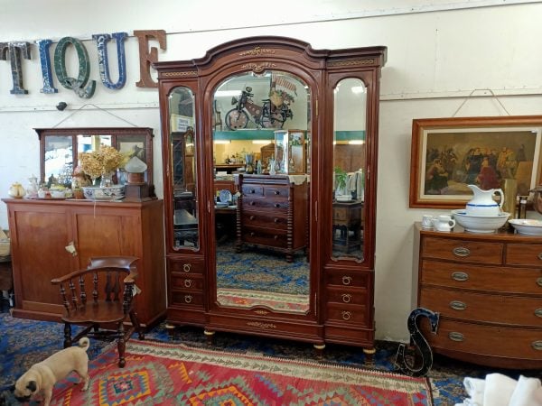 Parisian Mahogany Armoire - Image 2