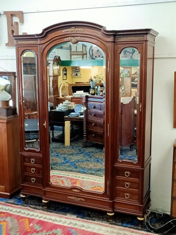 Parisian Mahogany Armoire - Image 21