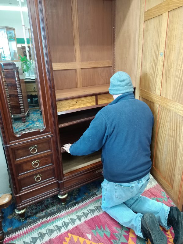 Parisian Mahogany Armoire - Image 14
