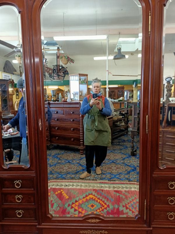 Parisian Mahogany Armoire - Image 9