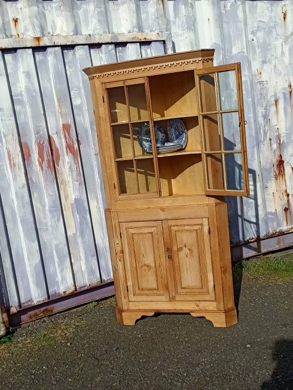 Pine Corner Cupboard - Image 5