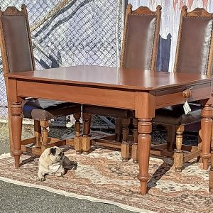 Toffee-hued Kauri Kitchen Table