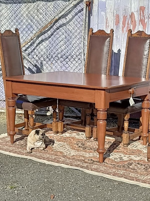 Toffee-hued Kauri Kitchen Table