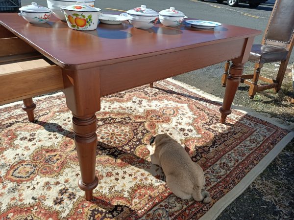 Toffee-hued Kauri Kitchen Table - Image 10