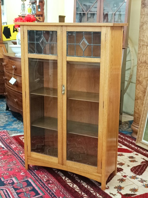 sold sold sold ... Oak and leadlight Bookcase - Image 12
