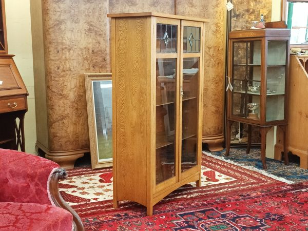 sold sold sold ... Oak and leadlight Bookcase - Image 8