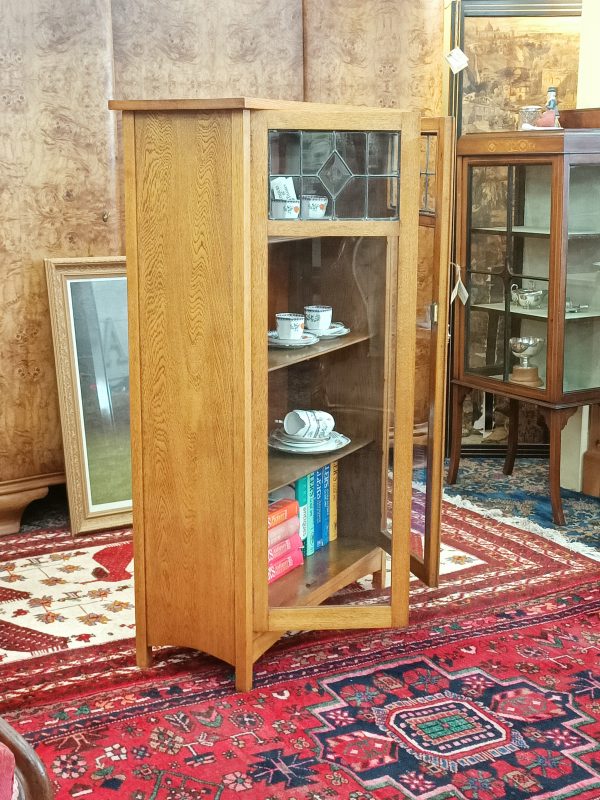 sold sold sold ... Oak and leadlight Bookcase - Image 5