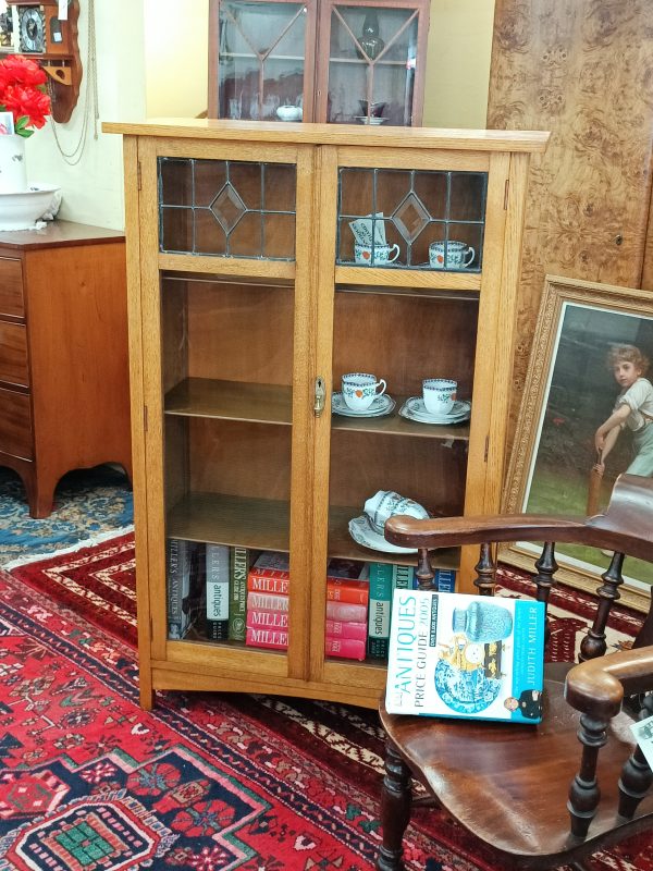 sold sold sold ... Oak and leadlight Bookcase - Image 2