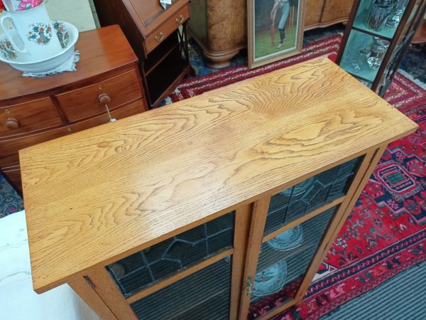 sold sold sold ... Oak and leadlight Bookcase - Image 10