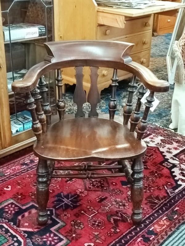 Walnut "Smoker's Bow" chair - Image 11