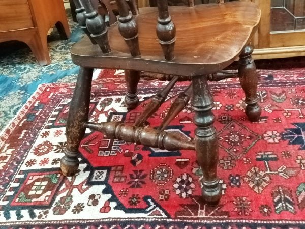 Walnut "Smoker's Bow" chair - Image 8