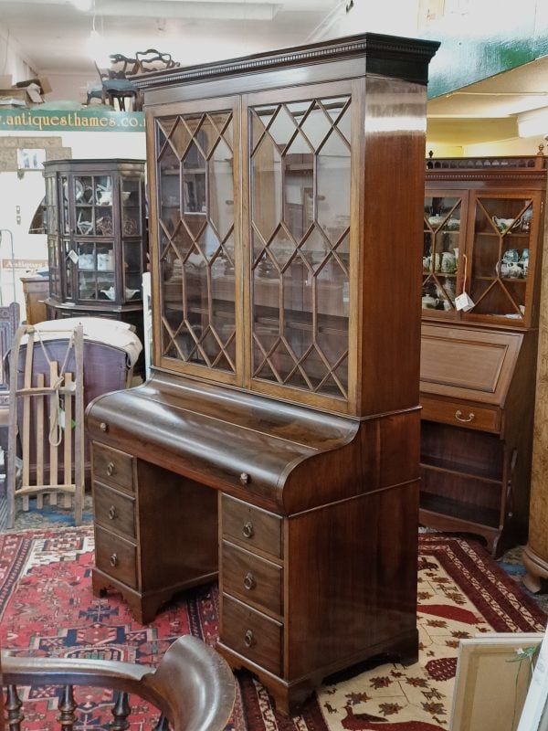 Rosewood Bureau Bookcase - Image 17