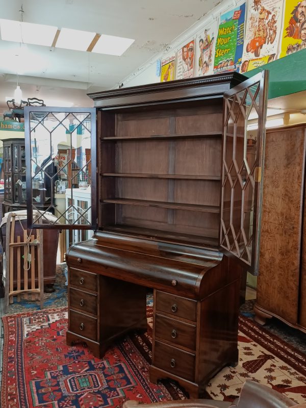 Rosewood Bureau Bookcase - Image 16