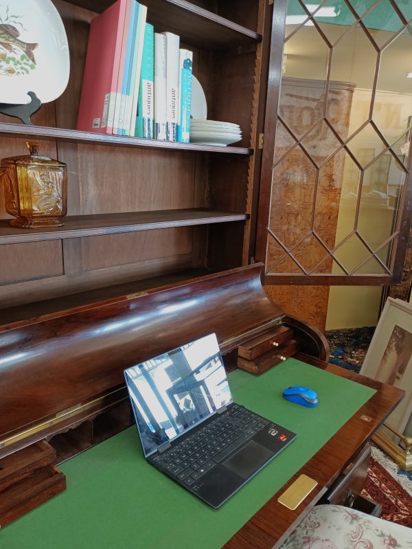 Rosewood Bureau Bookcase - Image 8
