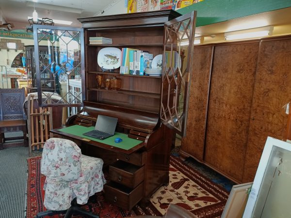 Rosewood Bureau Bookcase - Image 6