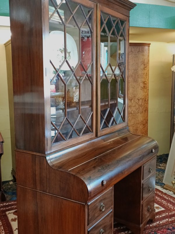 Rosewood Bureau Bookcase - Image 4