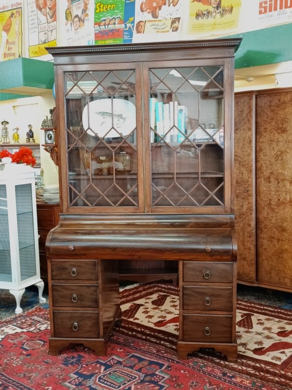 Rosewood Bureau Bookcase - Image 5
