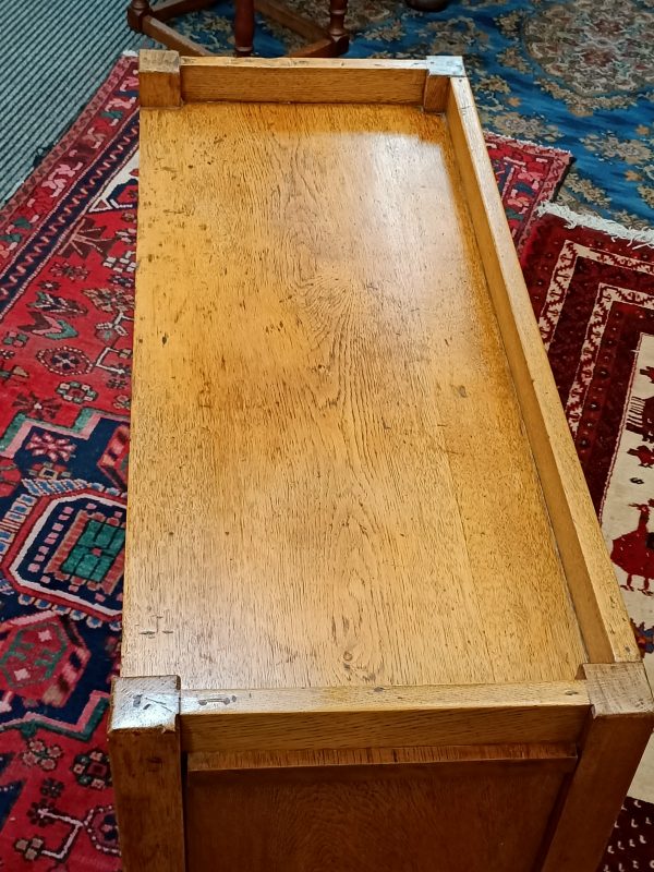 Utilitarian low cupboard in oak - Image 8