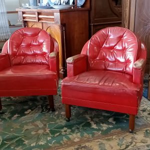 Leather Club chairs