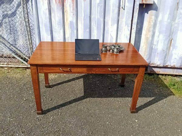 sold sold sold ... Birmingham Oak Writing Table - Image 4