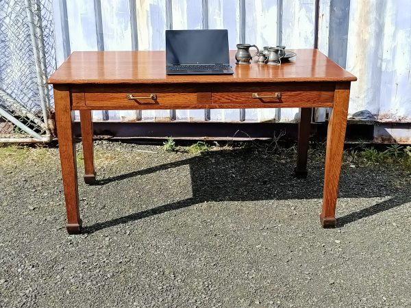 sold sold sold ... Birmingham Oak Writing Table - Image 3