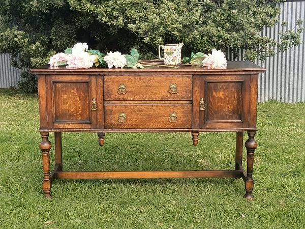 Oak Dresser Base - Image 3
