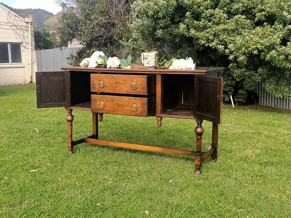Oak Dresser Base - Image 5