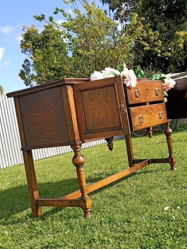 Oak Dresser Base - Image 4