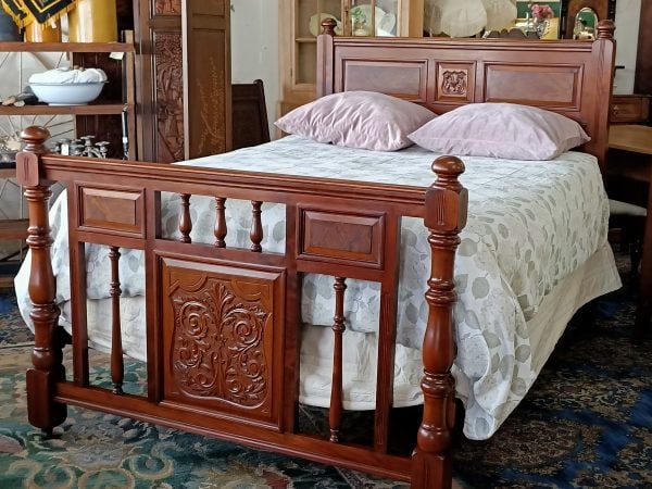 American Walnut DOUBLE bed frame - Image 17